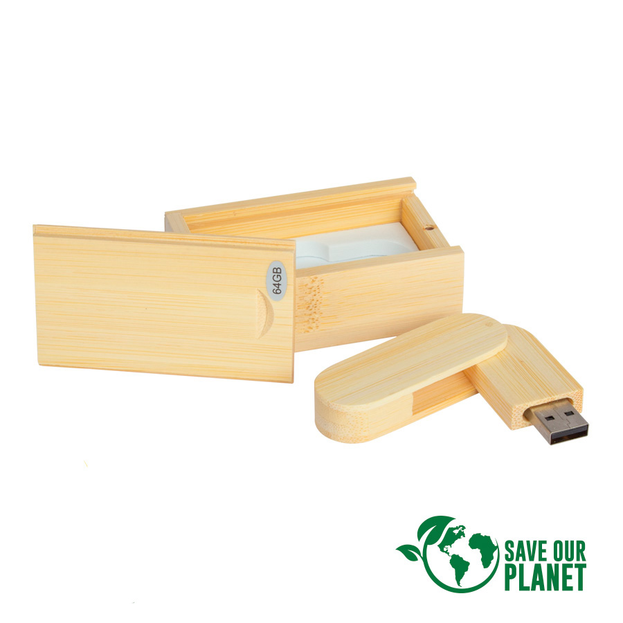 USB Pendrive 64GB de Bamboo